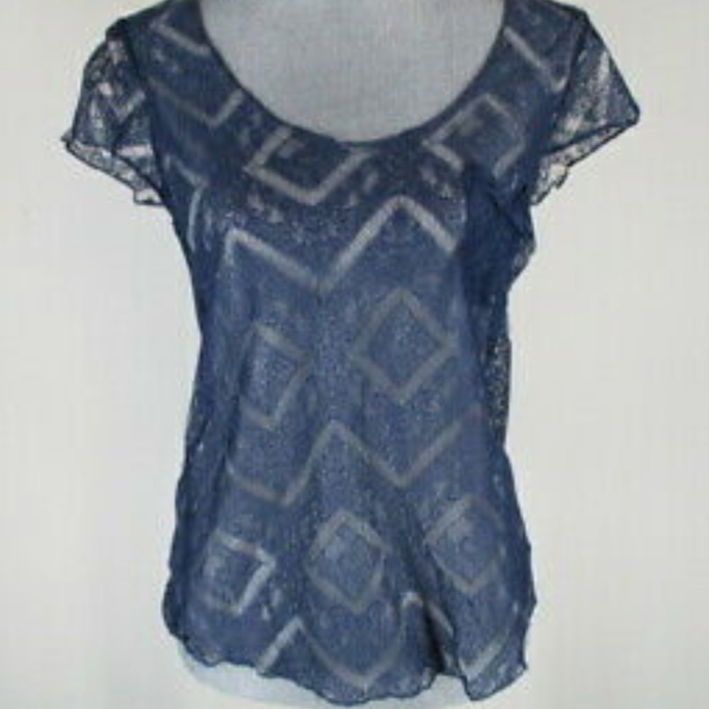 Lace Kimchi Blue Shirt Urban Outfitters - Picture 3 of 4